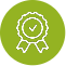Certified & Transparent Processes icon